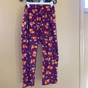 Winnie the Pooh pajama bottoms